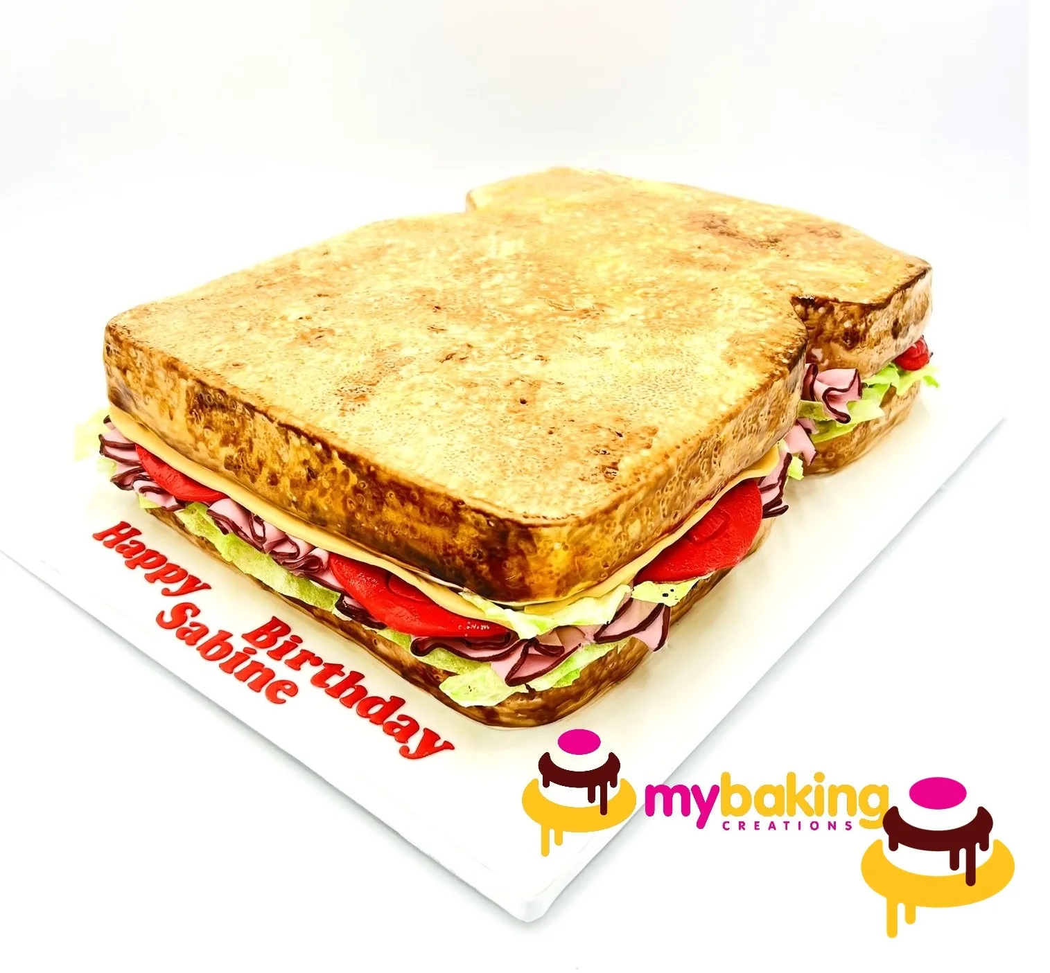 Custom realistic sandwich cake San Francisco Bay Area